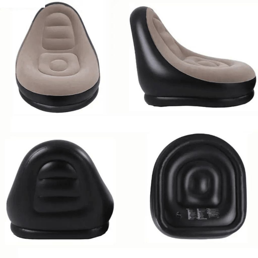 Sofá Inflável Portátil com Puff Acompanha - Ideal para Camping e Eventos