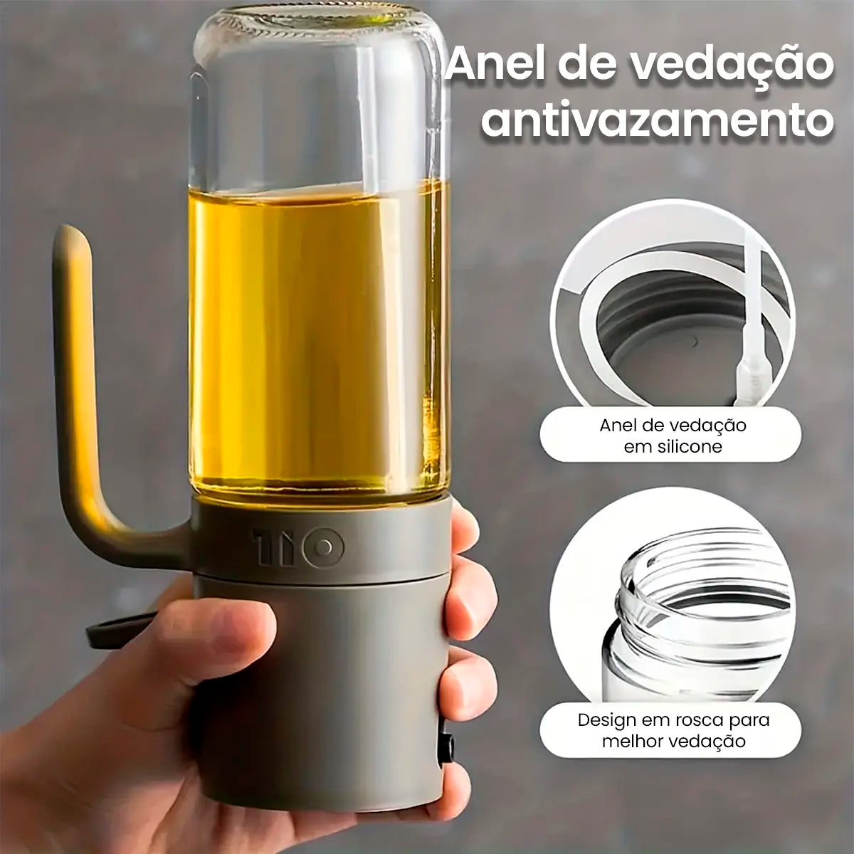 Spray Borrifador de Azeite, Vinagre e Óleo para Temperos 500ml