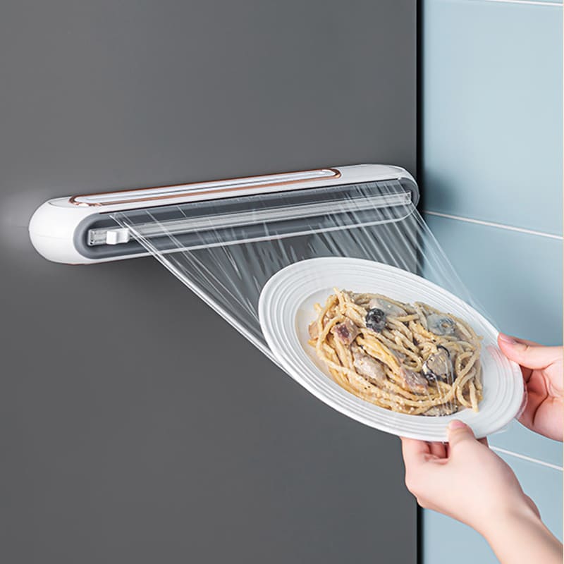 Suporte Cortador para Papel Filme, Papel Plástico e Papel Alumínio - Acessório Prático para Cozinha