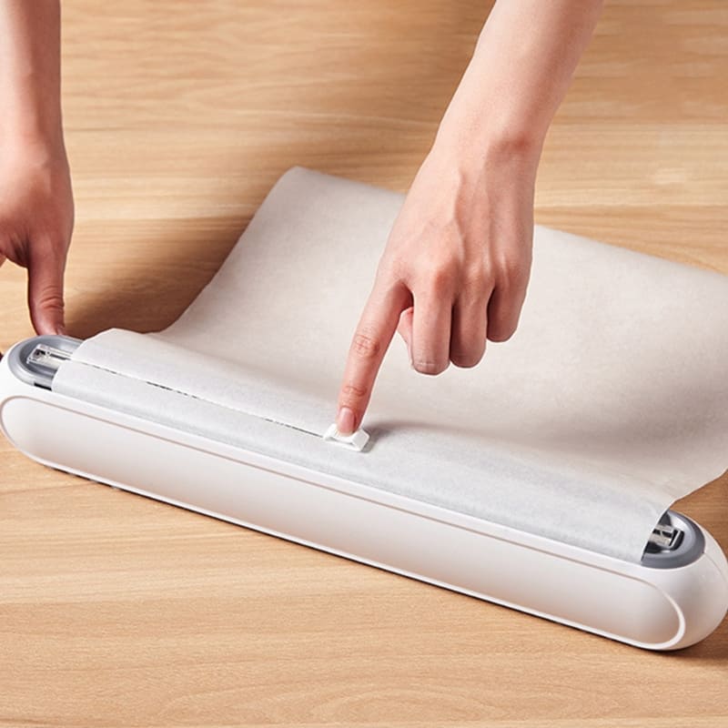 Suporte Cortador para Papel Filme, Papel Plástico e Papel Alumínio - Acessório Prático para Cozinha