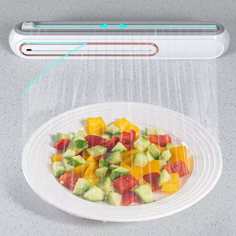 Suporte Cortador para Papel Filme, Papel Plástico e Papel Alumínio - Acessório Prático para Cozinha