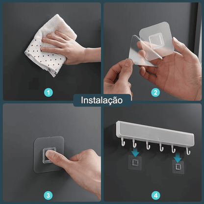 Suporte Organizador de Parede para Chaves Moderno - Porta-Chaves Estiloso