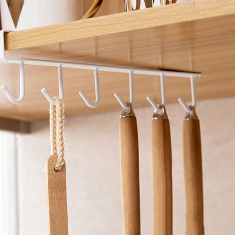 Suporte Suspenso para Utensílios de Cozinha - Organizador Prático para Casa
