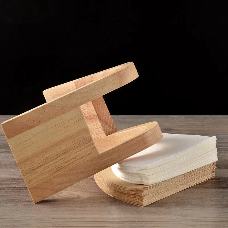 Suporte de Bambu para Filtro de Papel V60 - Acessório para Café