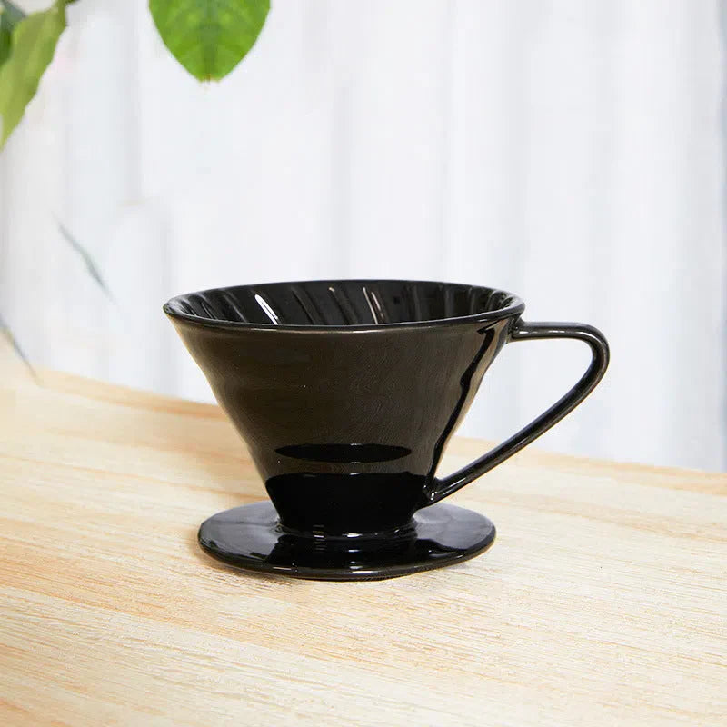 Suporte de Cerâmica para Filtro de Café V60 - Acessório de Café Estiloso e Funcional