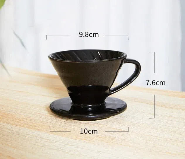 Suporte de Cerâmica para Filtro de Café V60 - Acessório de Café Estiloso e Funcional