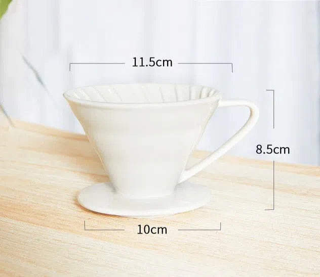 Suporte de Cerâmica para Filtro de Café V60 - Acessório de Café Estiloso e Funcional