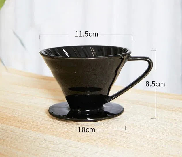 Suporte de Cerâmica para Filtro de Café V60 - Acessório de Café Estiloso e Funcional