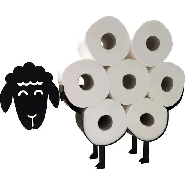 Suporte de Ferro para Papel Higiênico em Formato de Animais