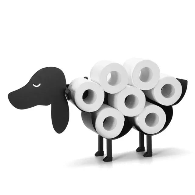 Suporte de Ferro para Papel Higiênico em Formato de Animais