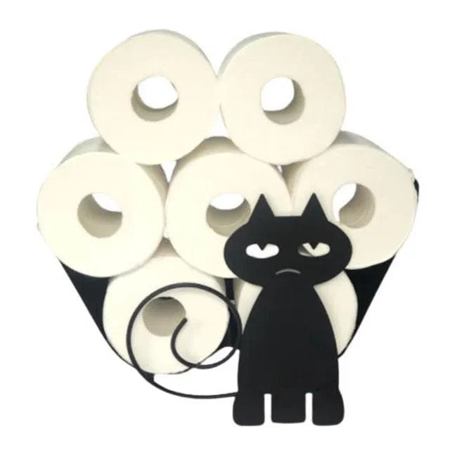 Suporte de Ferro para Papel Higiênico em Formato de Animais