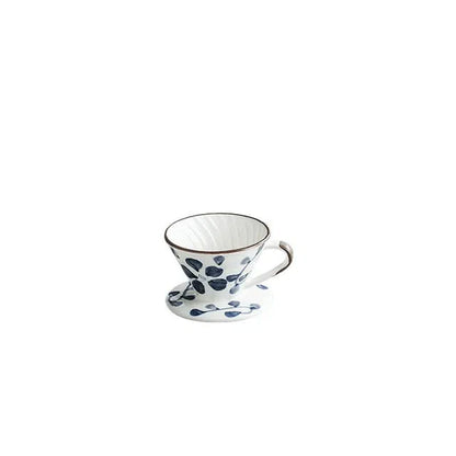 Suporte de Filtro V60 em Cerâmica Artesanal Pintada à Mão