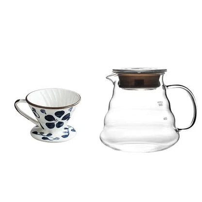 Suporte de Filtro V60 em Cerâmica Artesanal Pintada à Mão