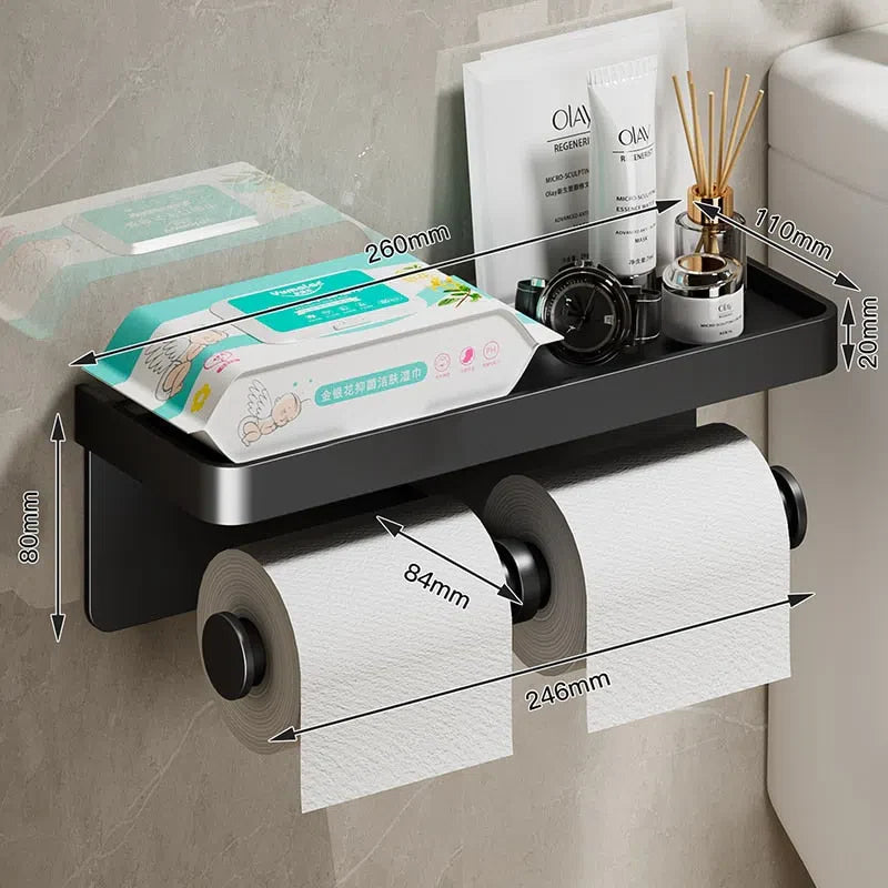 Suporte de Papel Higiênico Inox - Acessório de Banheiro Durável e Elegante