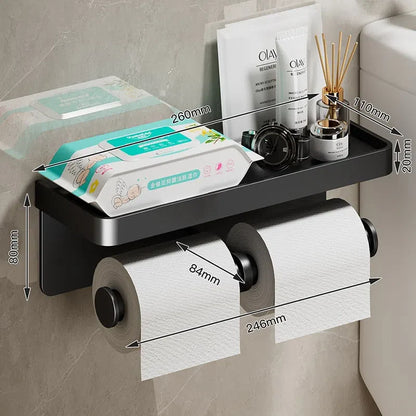 Suporte de Papel Higiênico Inox - Acessório de Banheiro Durável e Elegante