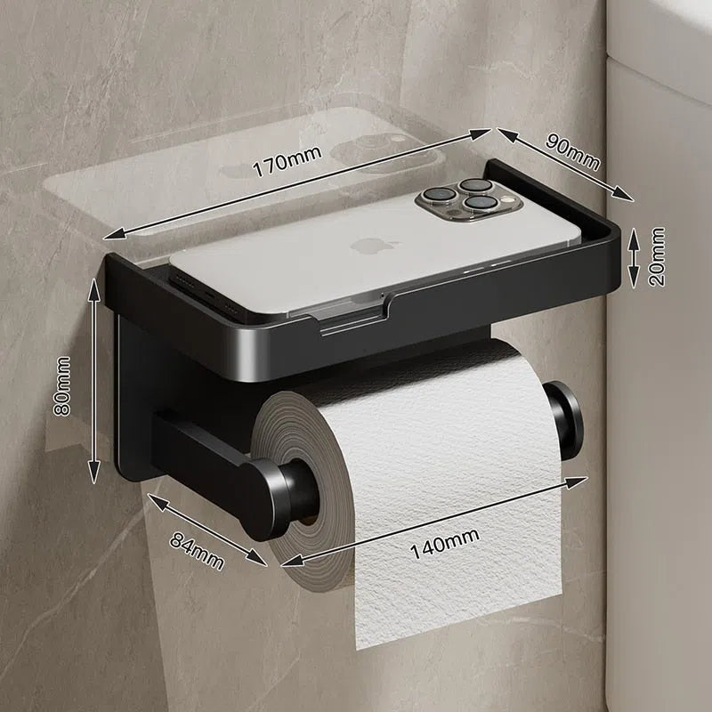 Suporte de Papel Higiênico Inox - Acessório de Banheiro Durável e Elegante