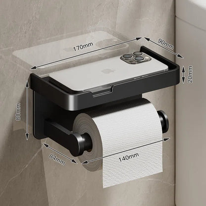 Suporte de Papel Higiênico Inox - Acessório de Banheiro Durável e Elegante