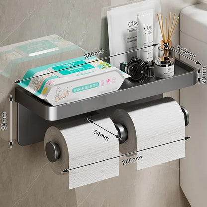 Suporte de Papel Higiênico Inox - Acessório de Banheiro Durável e Elegante