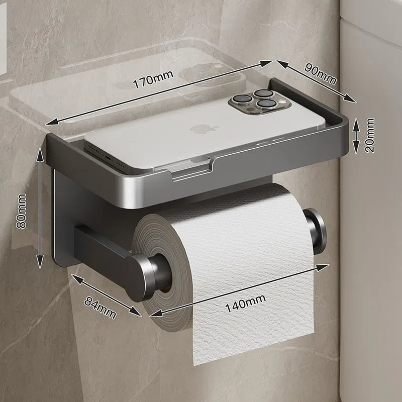 Suporte de Papel Higiênico Inox - Acessório de Banheiro Durável e Elegante