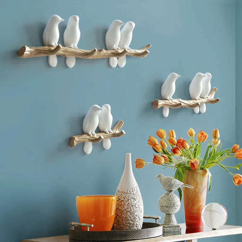 Suporte de Parede para Pássaros Decorativo - Ideal para Jardinagem e Decoração de Interiores