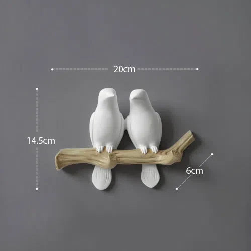 Suporte de Parede para Pássaros Decorativo - Ideal para Jardinagem e Decoração de Interiores