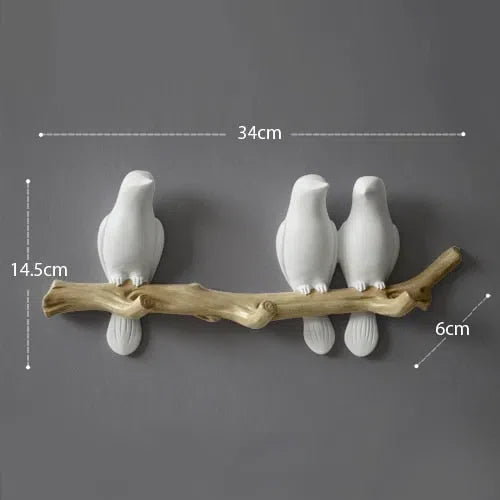 Suporte de Parede para Pássaros Decorativo - Ideal para Jardinagem e Decoração de Interiores
