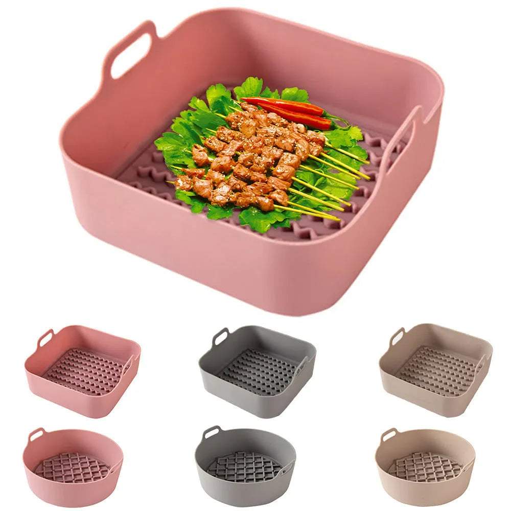 Suporte de Silicone Antiderrapante para AirFryer - Acessório de Cozinha