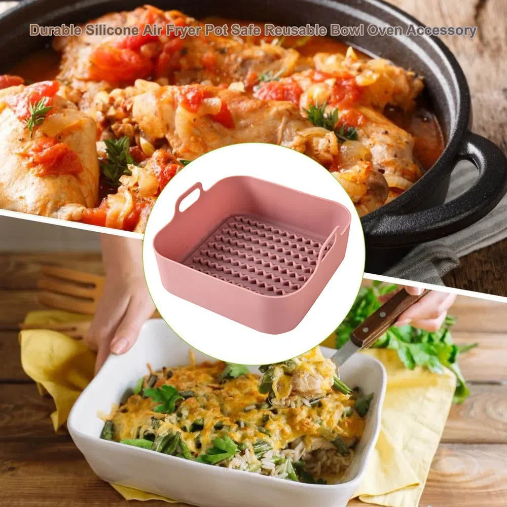 Suporte de Silicone Antiderrapante para AirFryer - Acessório de Cozinha