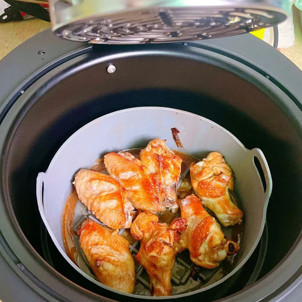 Suporte de Silicone Antiderrapante para AirFryer - Acessório de Cozinha