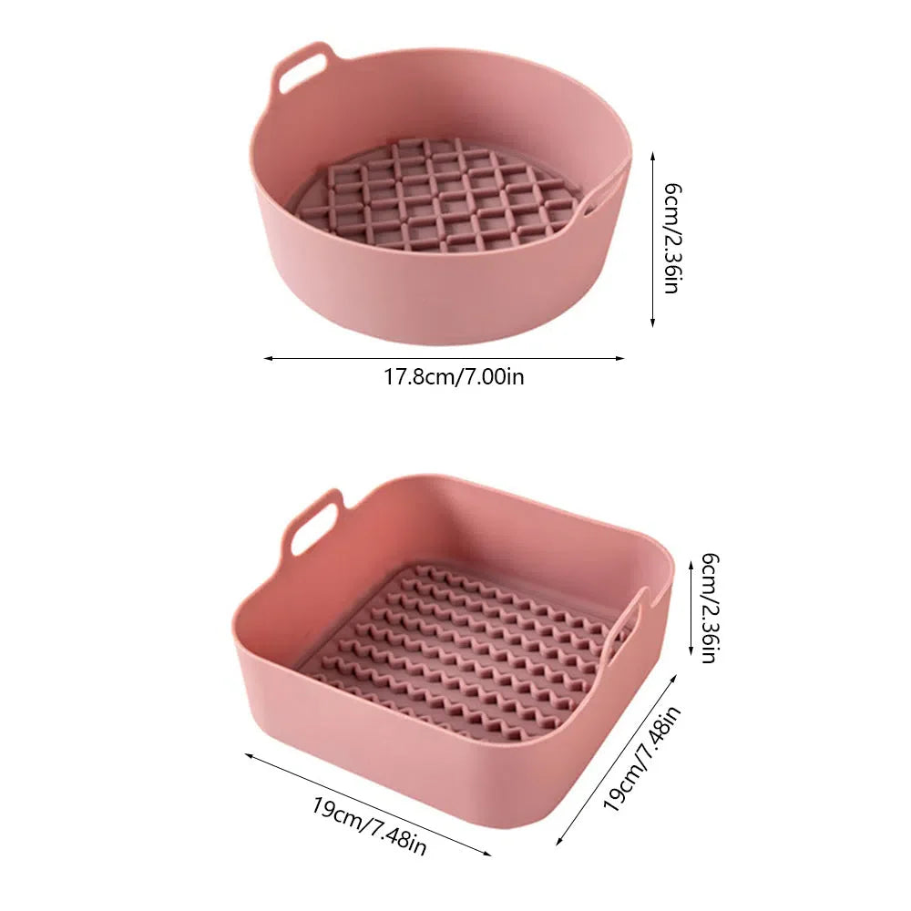 Suporte de Silicone Antiderrapante para AirFryer - Acessório de Cozinha