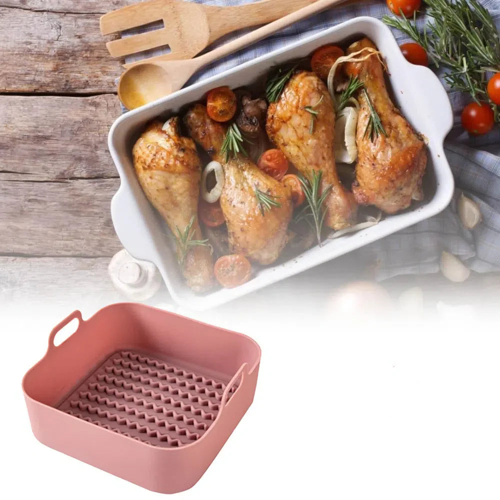 Suporte de Silicone Antiderrapante para AirFryer - Acessório de Cozinha