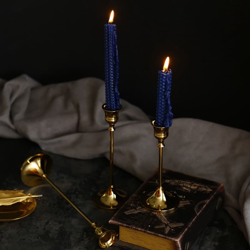 Suporte de Velas Retro Decorativo - Castiçais Elegantes para Decoração de Interiores