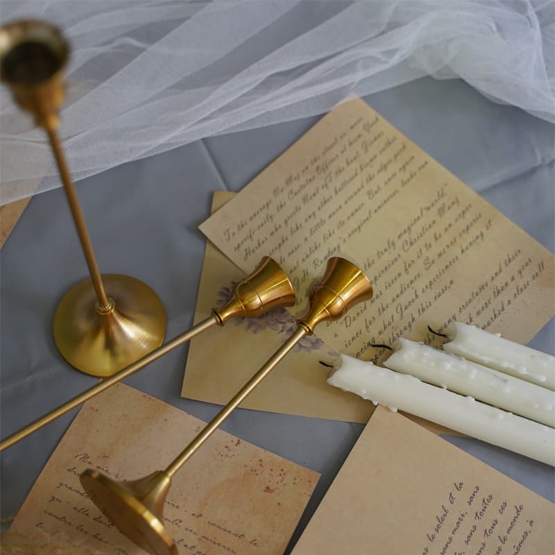 Suporte de Velas Retro Decorativo - Castiçais Elegantes para Decoração de Interiores