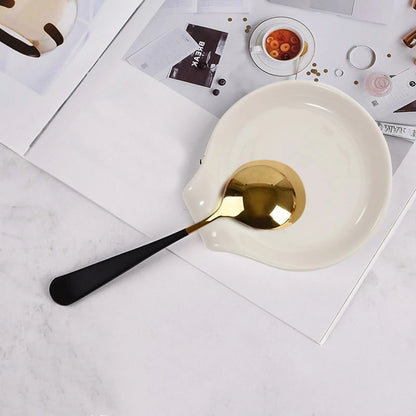 Suporte para Colher em Cerâmica - Acessório de Cozinha Prático e Elegante