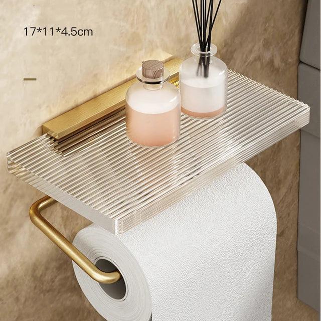 Suporte para Papel Higiênico de Banheiro - Organizador Prático e Elegante