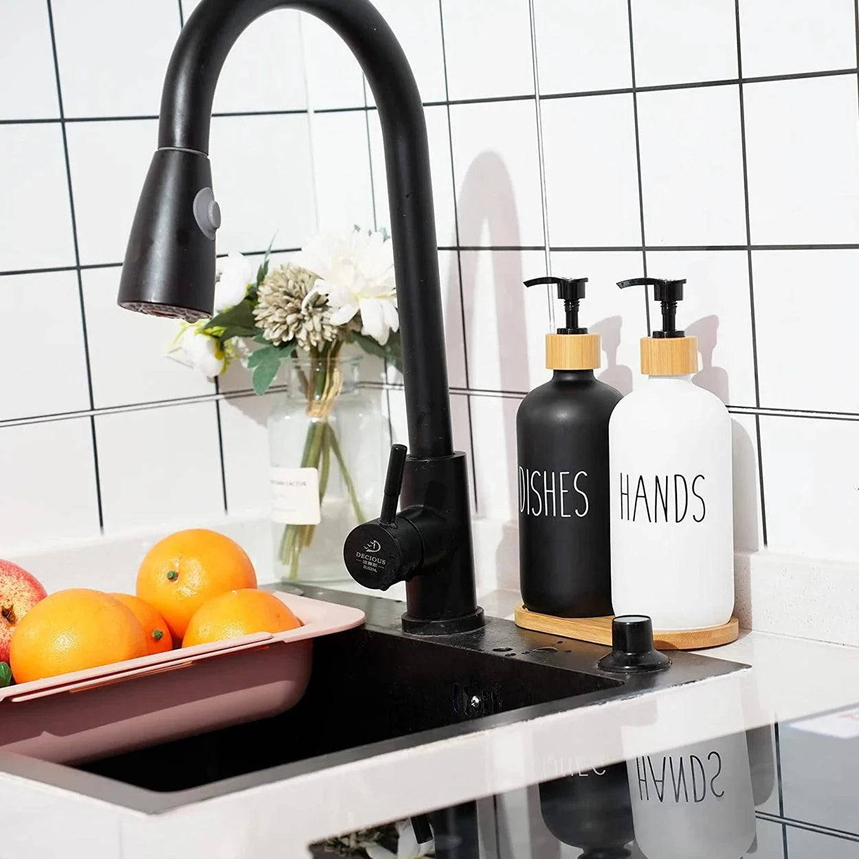 Suporte para Sabão Líquido de Cozinha - Organizador Prático e Funcional