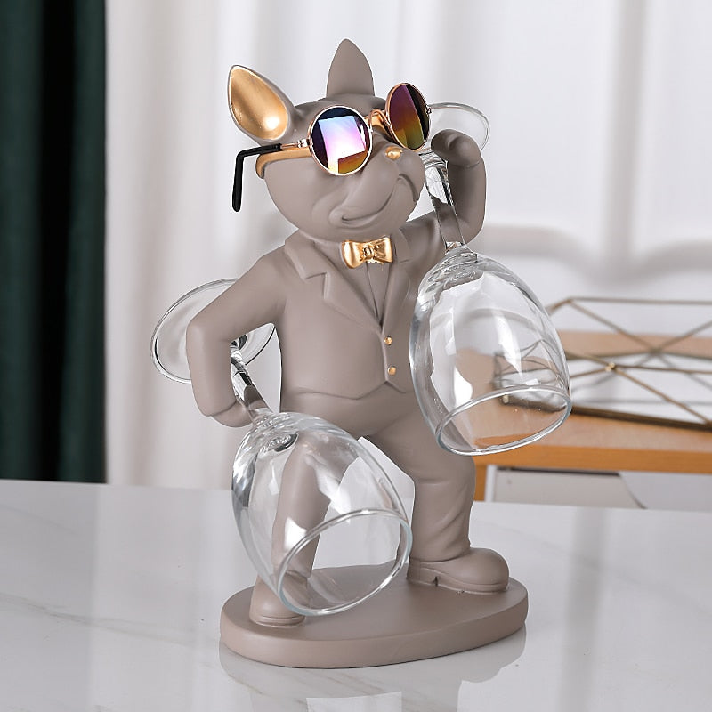 Suporte para Taças BullDog Mordomo - Acessório Prático e Elegante para Organizar Copos