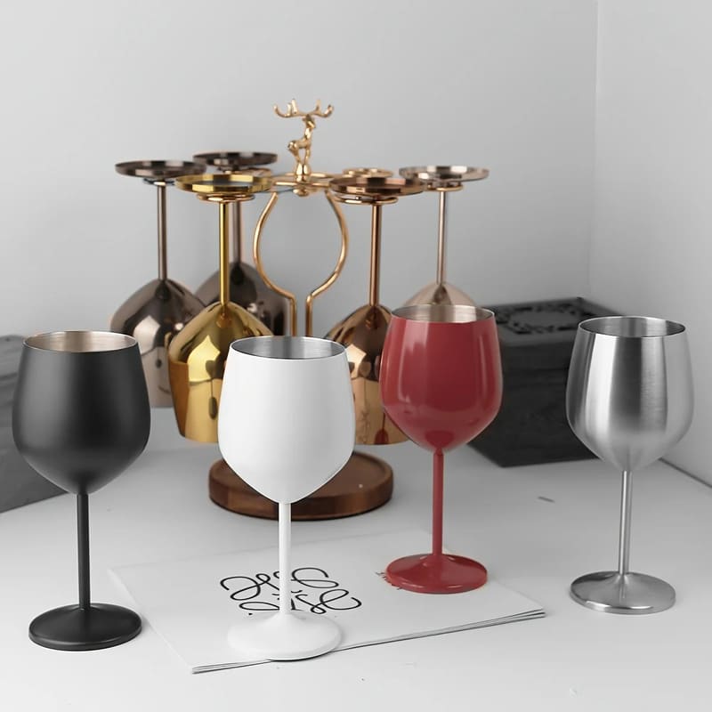 Suporte para Taças de Vinho e Champanhe para Bar em Casa - Acessório de Decoração