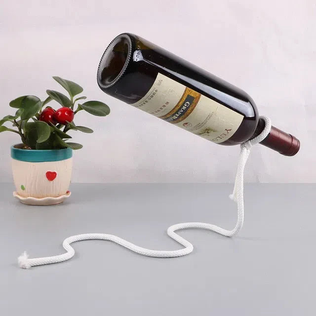 Suporte para Vinhos Corrente ou Corda Mágica - Organizador de Garrafas