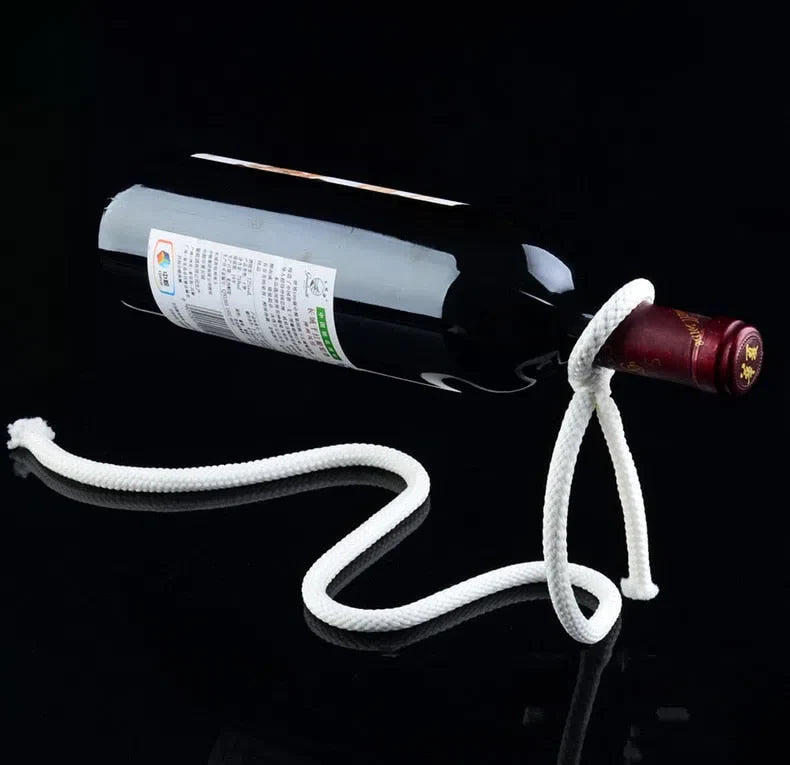 Suporte para Vinhos Corrente ou Corda Mágica - Organizador de Garrafas