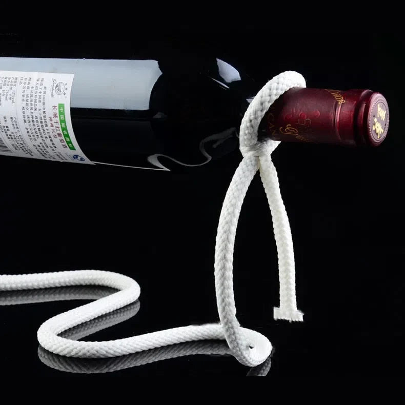 Suporte para Vinhos Corrente ou Corda Mágica - Organizador de Garrafas