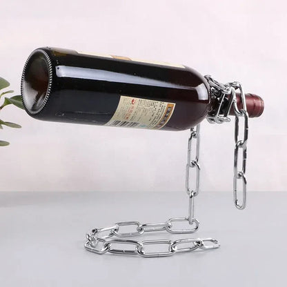 Suporte para Vinhos Corrente ou Corda Mágica - Organizador de Garrafas