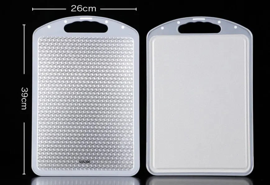 Tábua de Corte Inox 304 Dupla Face para Cozinha
