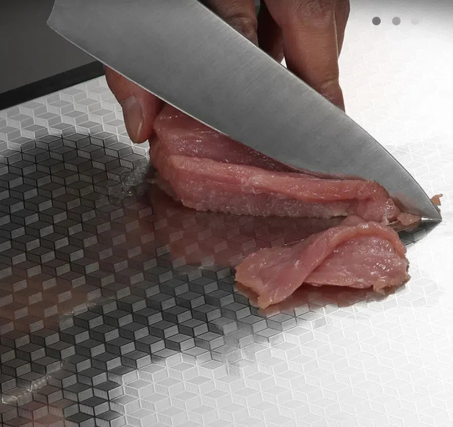 Tábua de Corte Inox 304 Dupla Face para Cozinha