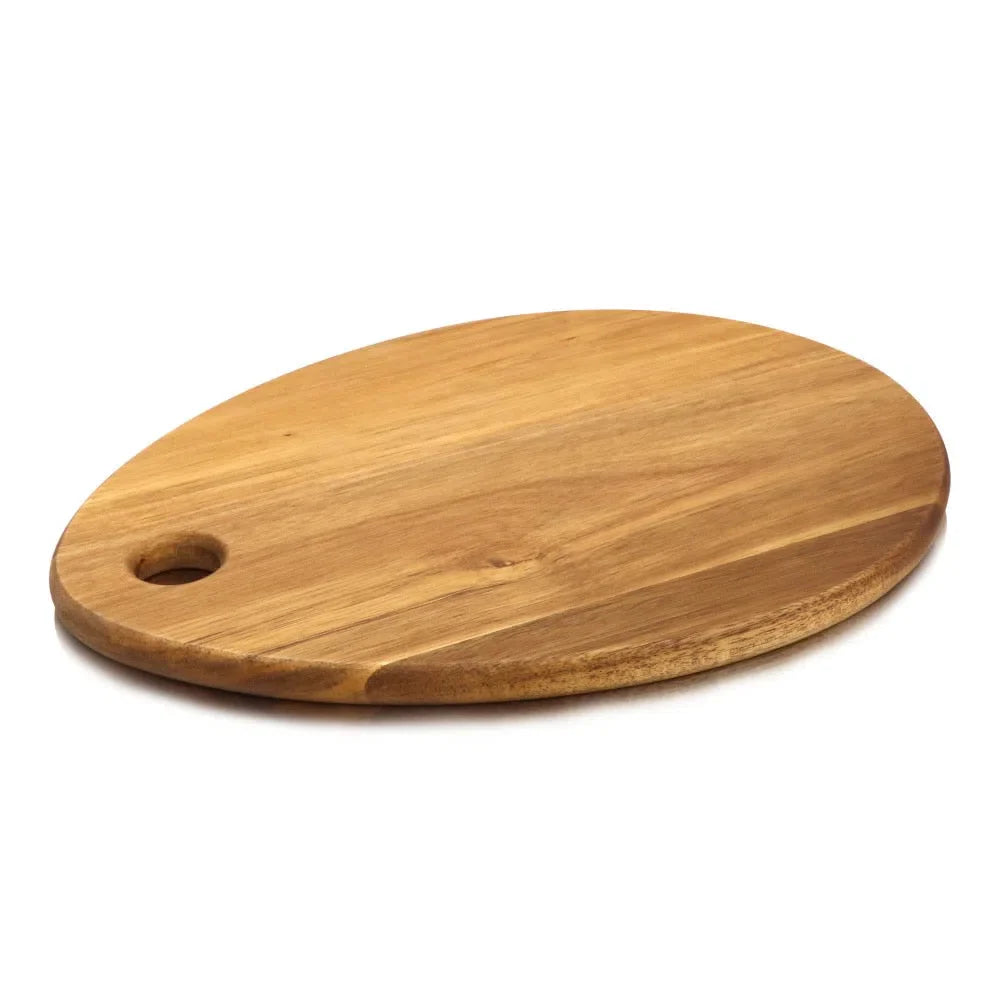 Tábua de Corte de Madeira Acácia em Formato de Gota - Utensílio de Cozinha