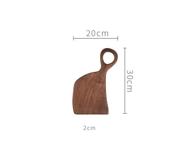 Tábua de Corte de Madeira Nobre de Nogueira para Cozinha