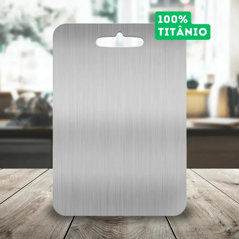 Tábua de Cozinha Antibacteriana em Titânio - Superfície Antisujeira