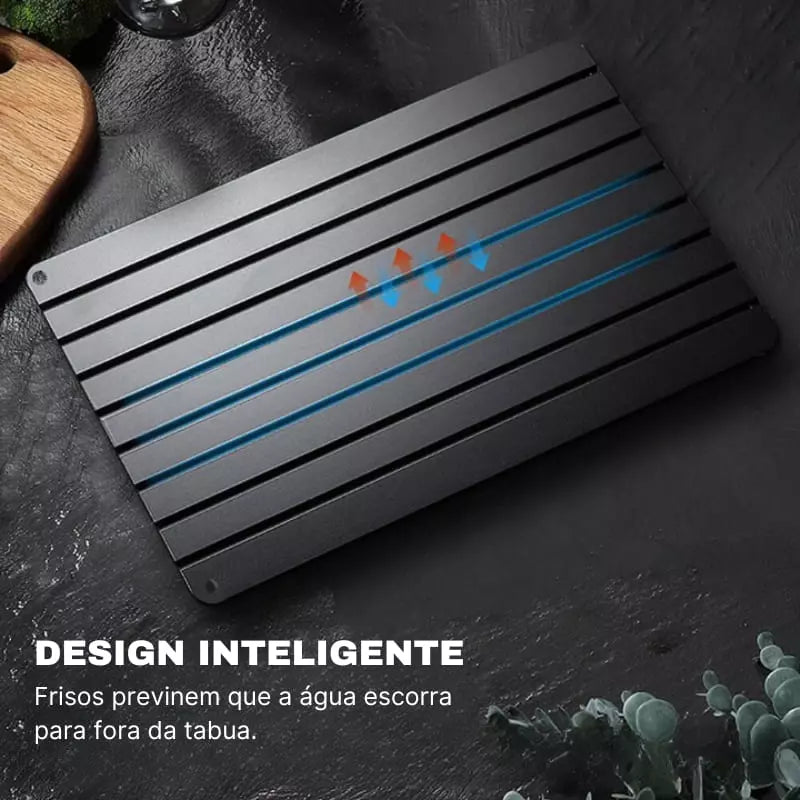 Tábua de Descongelar Carne e Alimentos Rápida e Eficiente