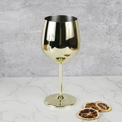 Taça de Vinho Colorida Inox Inquebrável para Bar em Casa