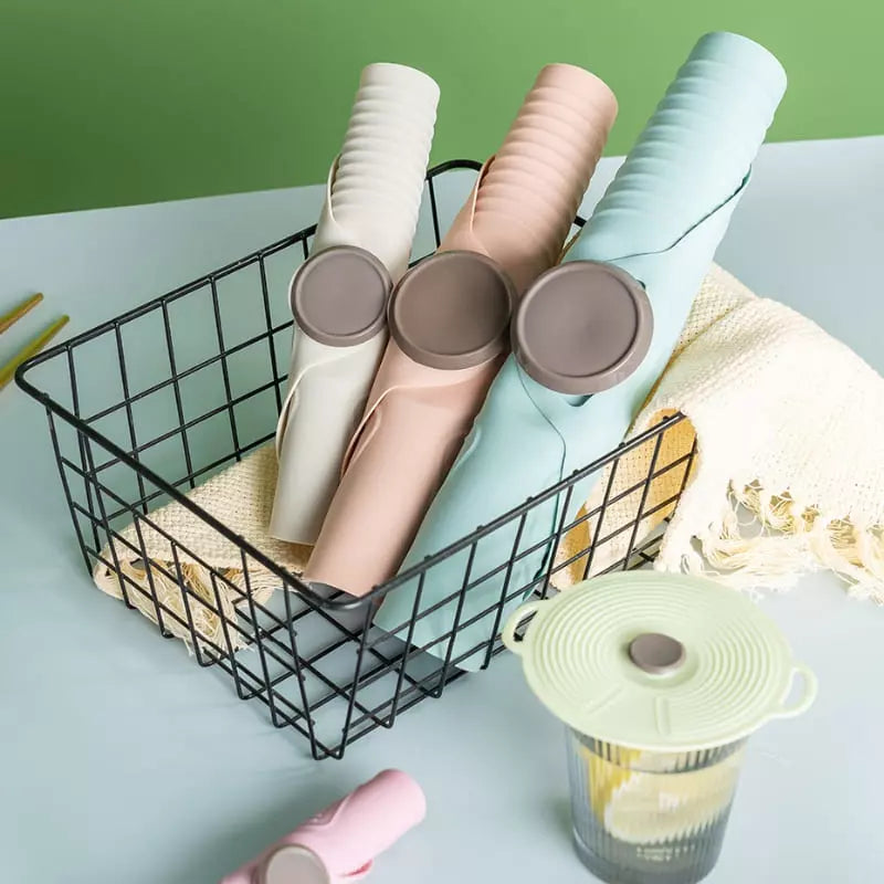 Tampa de Silicone Universal Dobrável para Micro-ondas - Acessório Prático e Resistente
